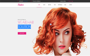 Création de site Web pour salon de coiffure